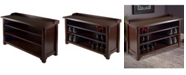 Winsome Dayton Storage Hall Bench with Shelves